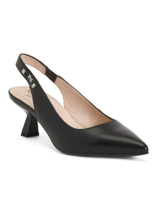 NEROGIARDINI Shoes - NEROGIARDINI Made In Italy Leather Slingback Pumps